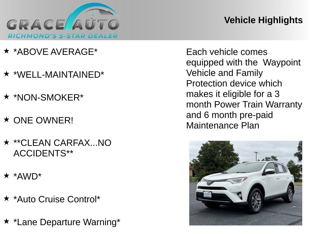Used 2017 Toyota RAV4 XLE w/ All Weather Liner Package AWD/4WD image 2