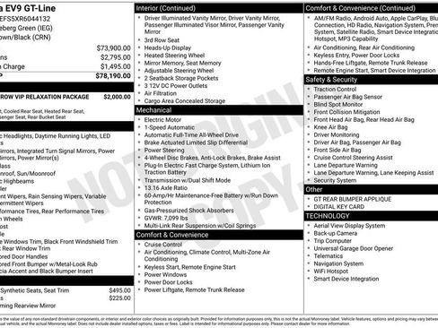 Certified 2024 Kia EV9 GT-Line AWD/4WD image 8