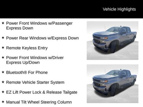 Used 2021 Chevrolet Silverado 1500 Custom w/ LPO, Dark Essentials Package AWD/4WD image 8
