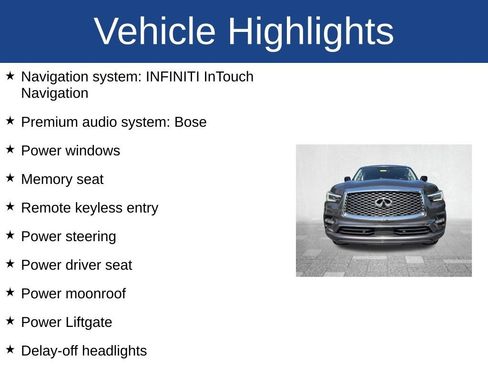 Used 2023 INFINITI QX80 Premium Select w/ Cargo Package AWD/4WD image 3