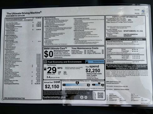New 2026 BMW X3 xDrive30i w/ Premium Package AWD/4WD image 47
