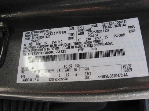 Used 2016 Ford F150 Lariat w/ Equipment Group 501A Mid AWD/4WD image 62