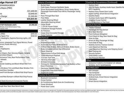 Used 2024 Dodge Hornet GT w/ GT Blacktop Package image 13