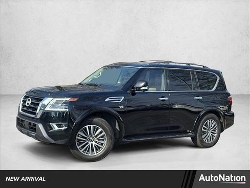 Used 2021 Nissan Armada SL w/ Captain's Chairs Package image 1