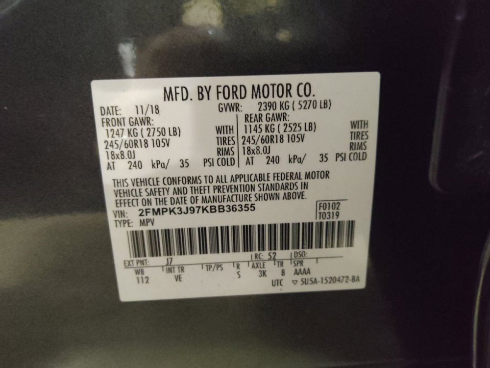 Used 2019 Ford Edge SEL w/ Equipment Group 201A FWD image 33