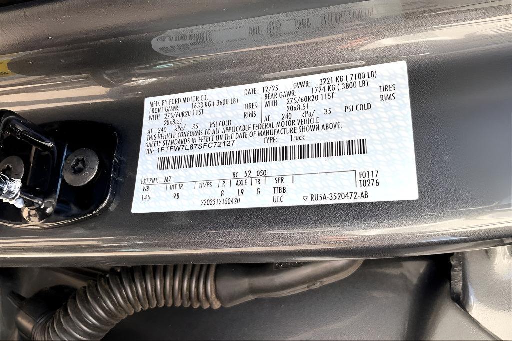 Used 2025 Ford F150 Platinum w/ Equipment Group 702A High AWD/4WD image 13