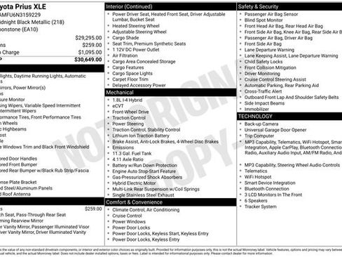 Used 2022 Toyota Prius XLE FWD image 19