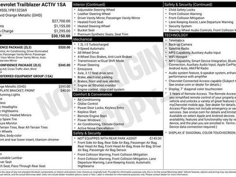 Used 2023 Chevrolet TrailBlazer ACTIV w/ Convenience Package AWD/4WD image 22