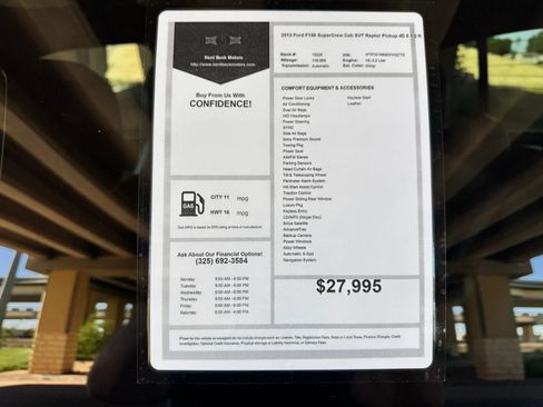 Used 2013 Ford F150 Raptor w/ Luxury Equipment Group AWD/4WD image 34