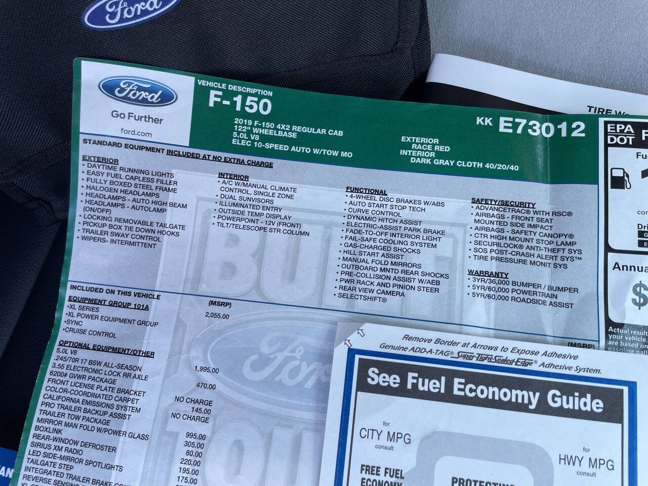 Used 2019 Ford F150 XL w/ Equipment Group 101A Mid RWD image 67