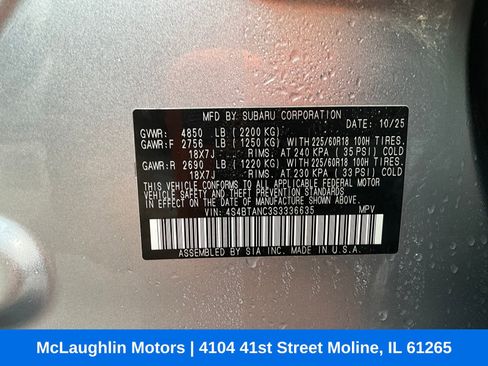 Certified 2025 Subaru Outback Limited image 20