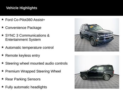 Used 2024 Ford Bronco Sport Big Bend w/ Convenience Package AWD/4WD image 2