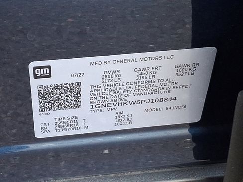 Certified 2023 Chevrolet Traverse LT w/ LPO, Cargo Package image 28