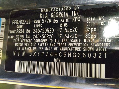 Used 2022 Kia Telluride EX w/ EX Premium Package image 33