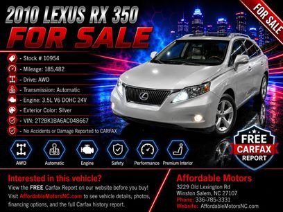 Used 2010 Lexus RX 350 AWD