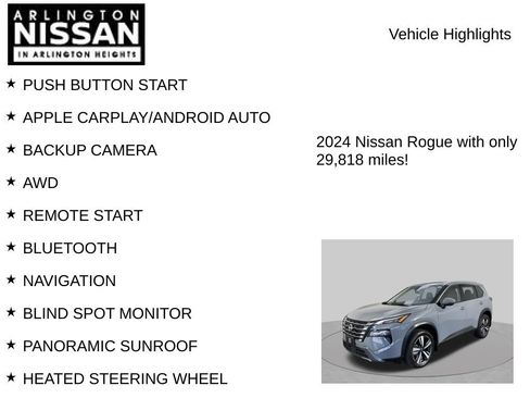 Certified 2024 Nissan Rogue SL w/ SL Premium Package AWD/4WD image 8