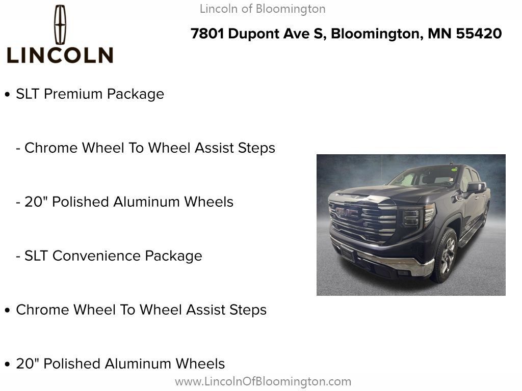 Used 2025 GMC Sierra 1500 SLT w/ SLT Premium Package AWD/4WD image 9