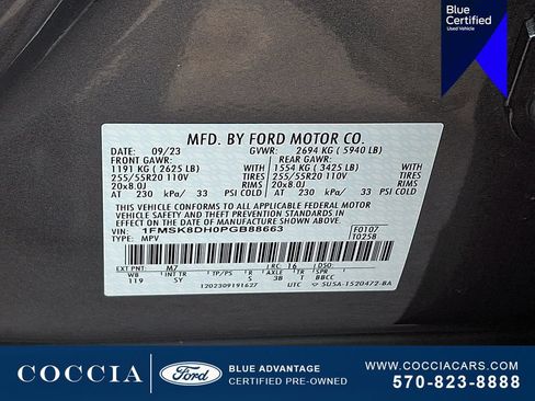 Certified 2023 Ford Explorer XLT w/ Equipment Group 202A AWD/4WD image 27
