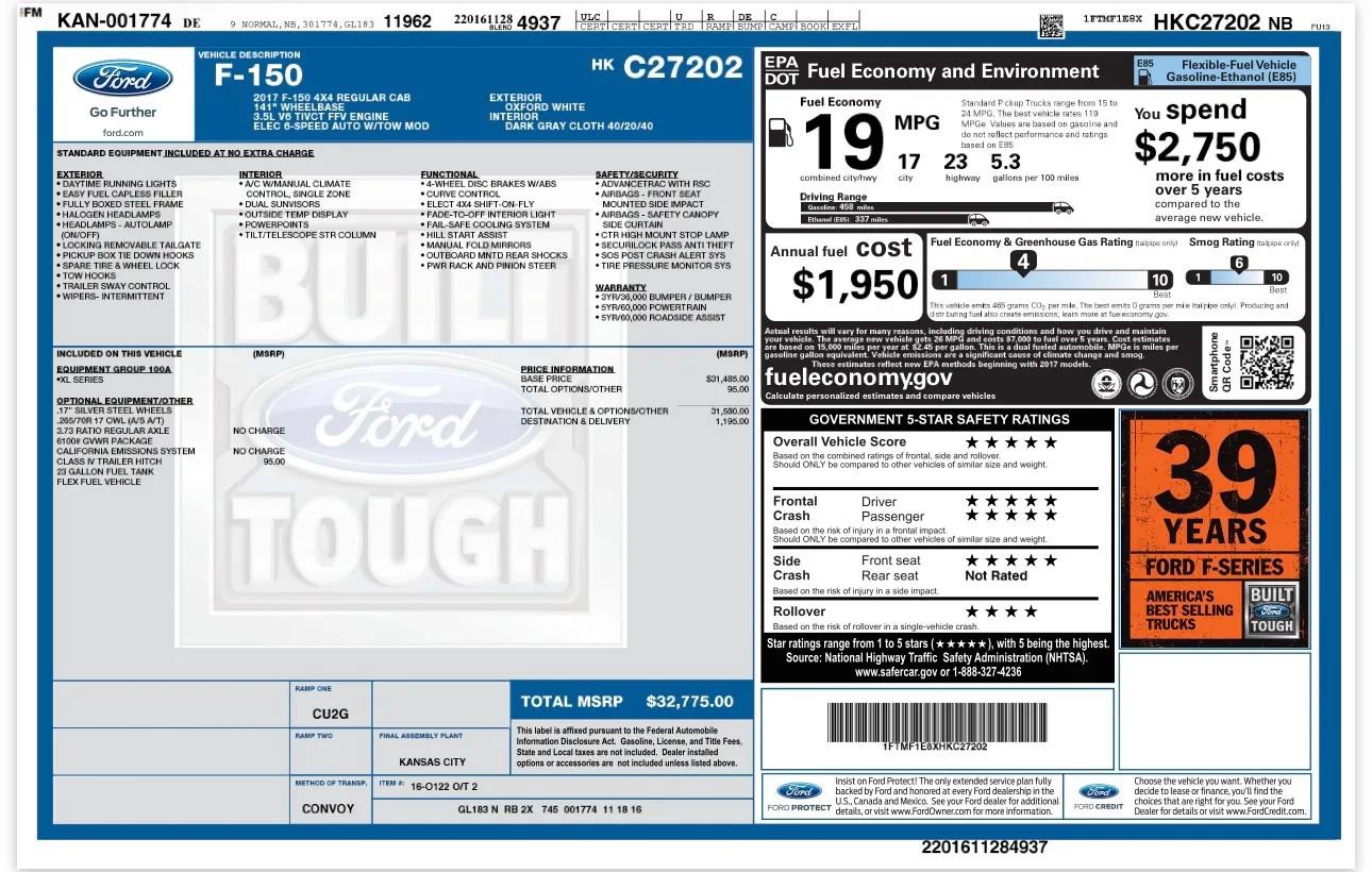Used 2017 Ford F150 XL AWD/4WD image 19