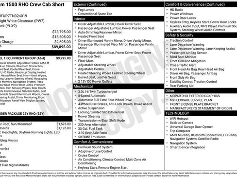 New 2026 RAM 1500 RHO w/ RHO Level 1 Equipment Group image 44