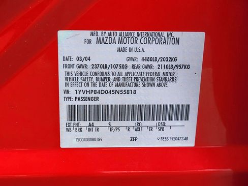 Used 2004 MAZDA MAZDA6 s w/ Bose Audio Pkg image 33