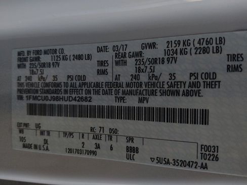 Used 2017 Ford Escape Titanium w/ Equipment Group 301A FWD image 33