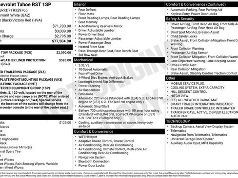 New 2026 Chevrolet Tahoe RST w/ Sun And Tow Package AWD/4WD image 16