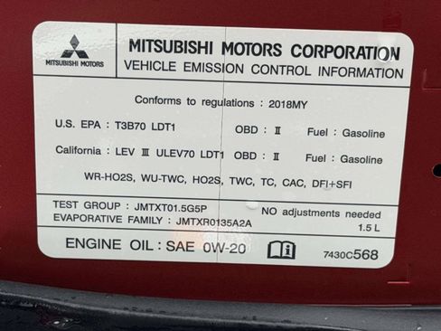 Used 2018 Mitsubishi Eclipse Cross ES FWD image 16