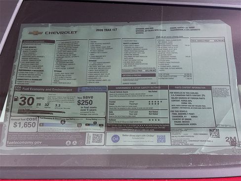 New 2026 Chevrolet Trax LT w/ Sunroof Package image 20