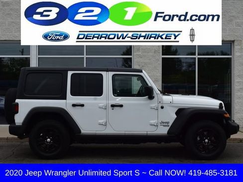 Used 2020 Jeep Wrangler Unlimited Sport S AWD/4WD image 3