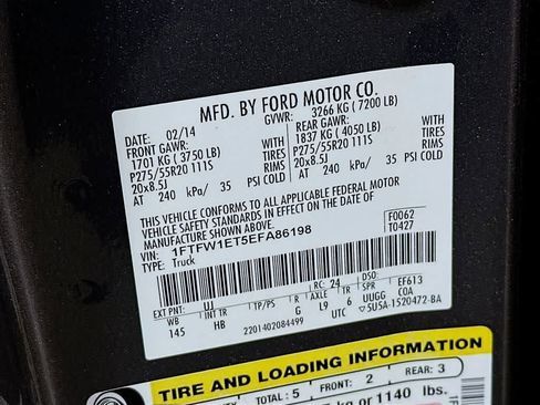 Used 2014 Ford F150 Lariat w/ Equipment Group 502A Luxury image 22