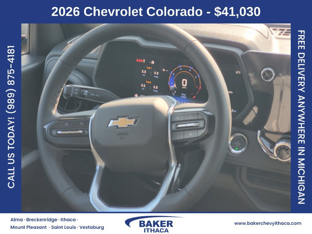 New 2026 Chevrolet Colorado W/T w/ WT Custom Package AWD/4WD image 25