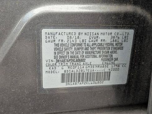 Used 2019 Nissan Sentra SV w/ Protection Package FWD image 15