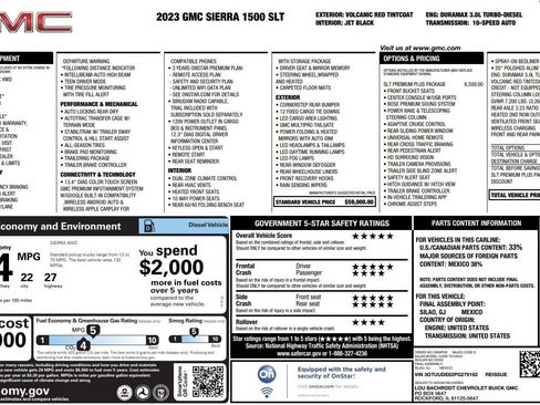 Used 2023 GMC Sierra 1500 SLT w/ SLT Premium Plus Package AWD/4WD image 42