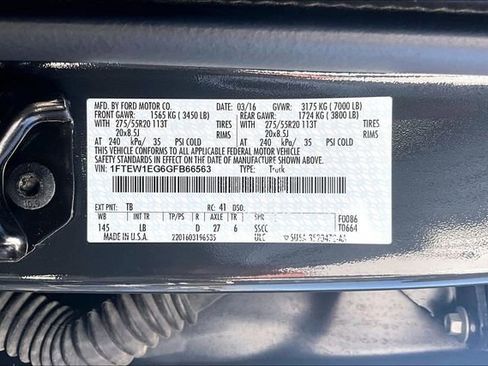 Used 2016 Ford F150 Lariat w/ Equipment Group 502A Luxury image 20