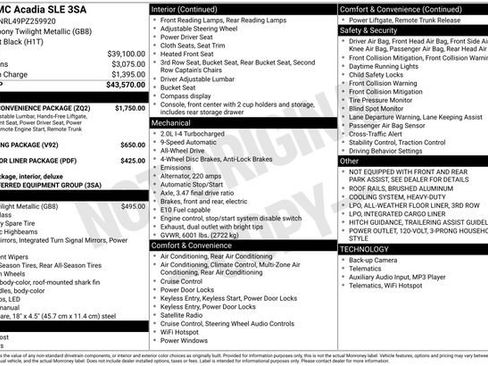 Used 2023 GMC Acadia SLE w/ Driver Convenience Package image 1