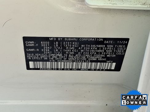Certified 2025 Subaru Ascent Bronze Edition AWD/4WD image 58