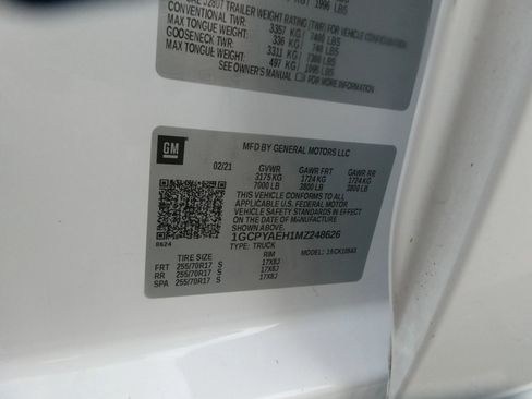 Used 2021 Chevrolet Silverado 1500 W/T w/ WT Fleet Convenience Package AWD/4WD image 10