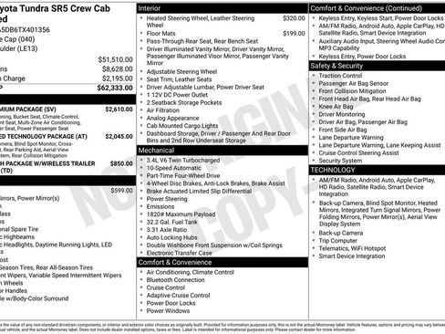 New 2026 Toyota Tundra SR5 w/ SR5 Premium Package AWD/4WD image 4