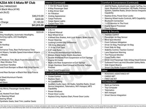 Certified 2024 MAZDA MX-5 Miata RF Club image 26