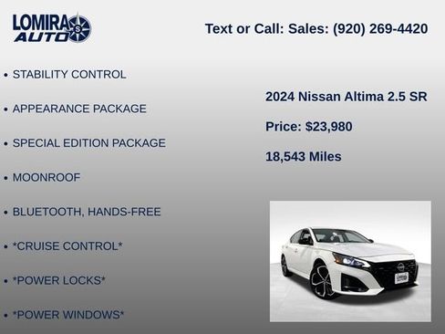 Used 2024 Nissan Altima 2.5 SR AWD/4WD image 14