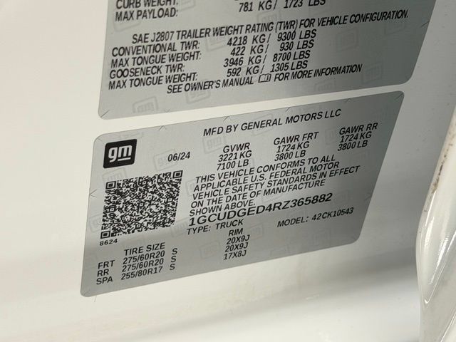 Certified 2024 Chevrolet Silverado 1500 LTZ AWD/4WD image 22