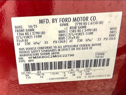 Used 2021 Ford Explorer ST w/ Equipment Group 401A AWD/4WD image 19