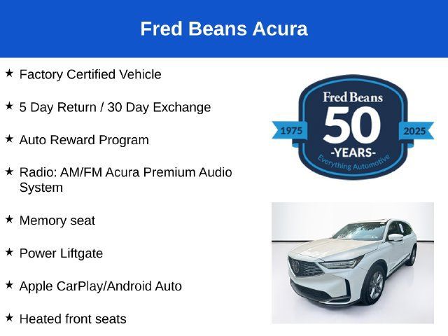 Certified 2025 Acura MDX SH-AWD image 3