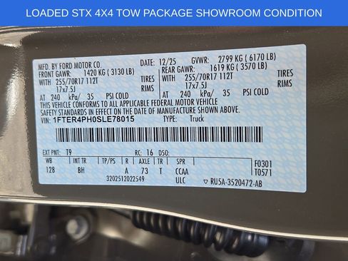 Used 2025 Ford Ranger XL w/ Trailer Tow Package AWD/4WD image 27