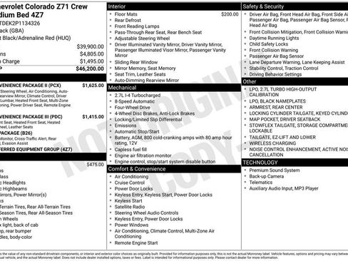 Used 2023 Chevrolet Colorado Z71 w/ Z71 Convenience Package 2 image 3