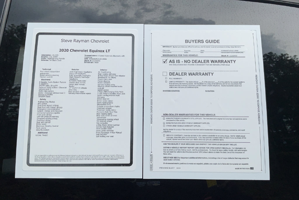 Certified 2020 Chevrolet Equinox LT AWD/4WD image 24