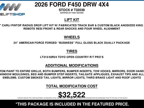 Used 2026 Ford F450 King Ranch w/ Chrome Package AWD/4WD image 2