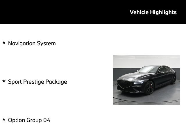 Used 2022 Genesis G70 3.3T w/ Sport Prestige Package AWD/4WD image 5