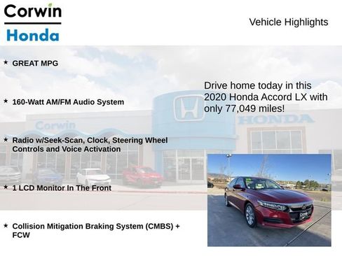 Used 2020 Honda Accord LX image 6
